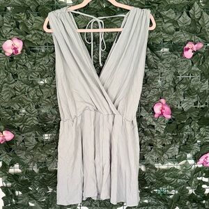 Final Touch Soft Gray/Blue Romper